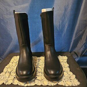 Sonoma Uptonn black faux leather mid calf boots. NIB Size 7.5